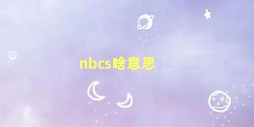 nbcs啥意思