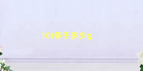 10t等于多少g