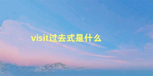 visit过去式是什么