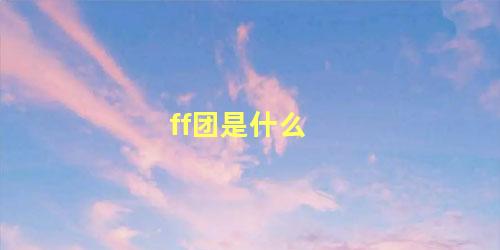 ff团是什么