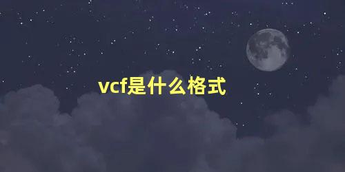 vcf是什么格式