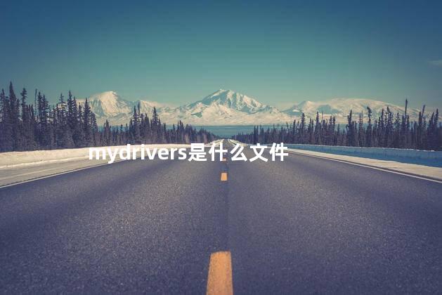 mydrivers是什么文件