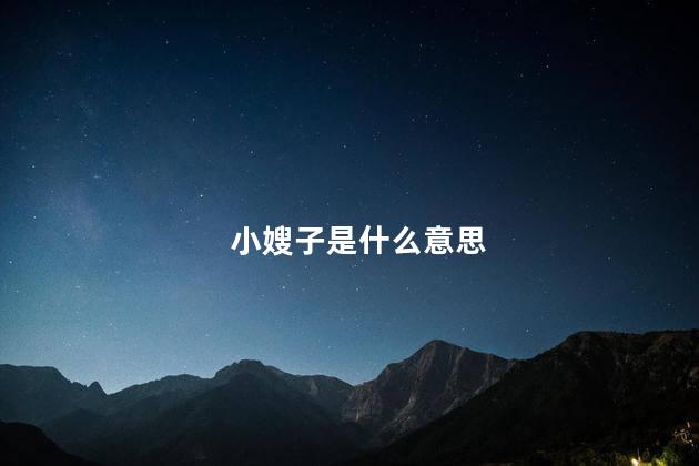 小嫂子是什么意思