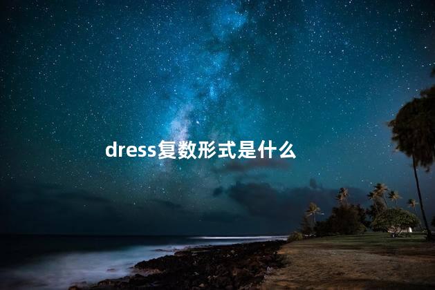 dress复数形式是什么