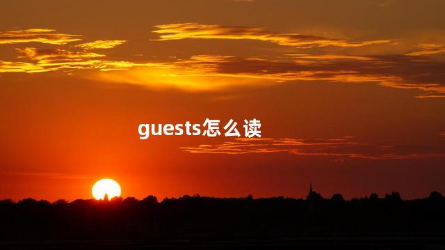 guests怎么读