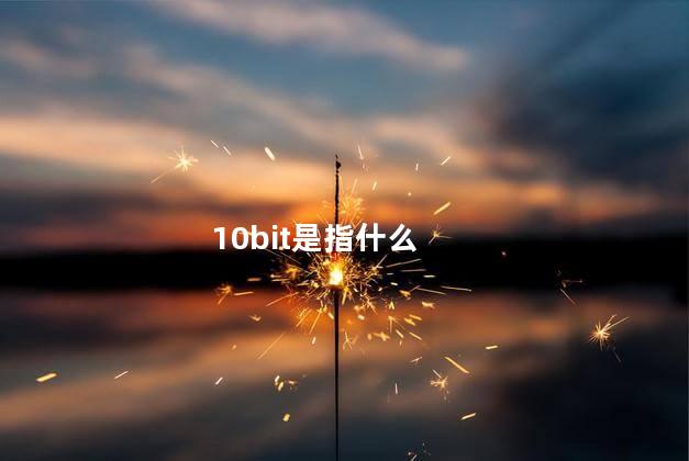 10bit是指什么