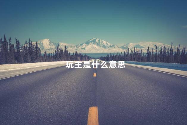 玩主是什么意思