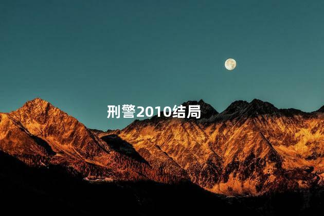 刑警2010结局