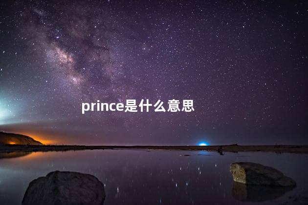 prince是什么意思 