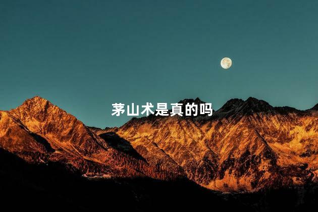 茅山术是真的吗