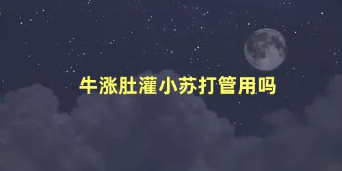 牛涨肚灌小苏打管用吗