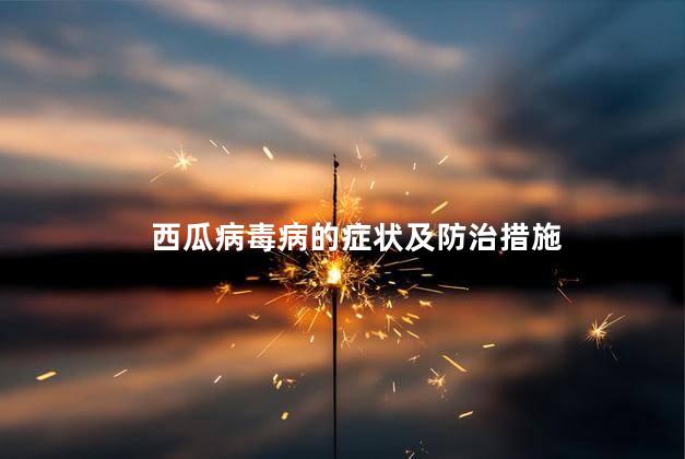 西瓜病毒病的症状及防治措施