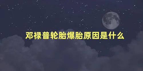 邓禄普轮胎爆胎原因是什么