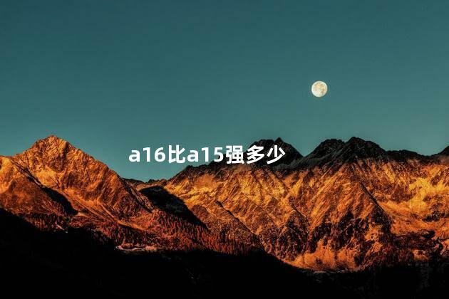 a16比a15强多少