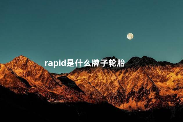 rapid是什么牌子轮胎 rapid和邓禄普哪个好