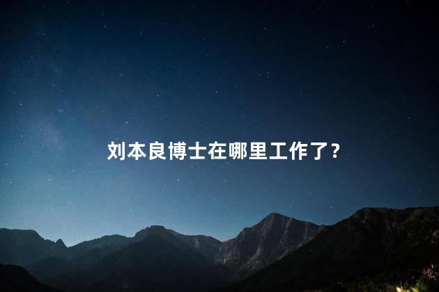 刘本良博士在哪里工作了？