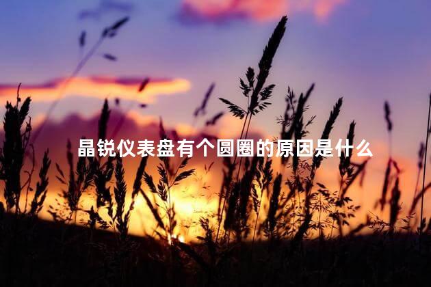 晶锐仪表盘有个圆圈的原因是什么,仪表盘圆圈是什么意思