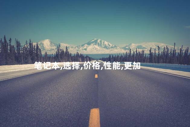 笔记本,选择,价格,性能,更加