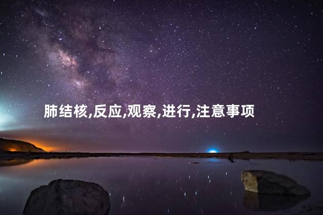 肺结核,反应,观察,进行,注意事项