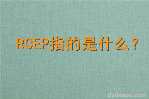 RCEP指的是什么